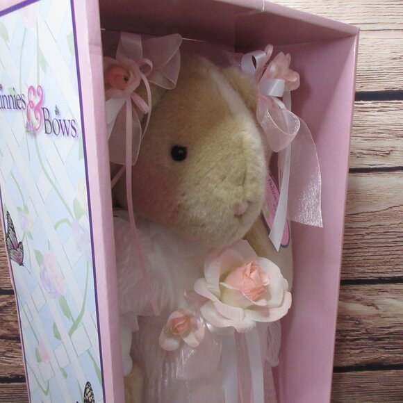 Bitsy Bunnies and Bows The Brass Key Easter Flowers Bunny Plush 21” Tall - Picture 5 of 6